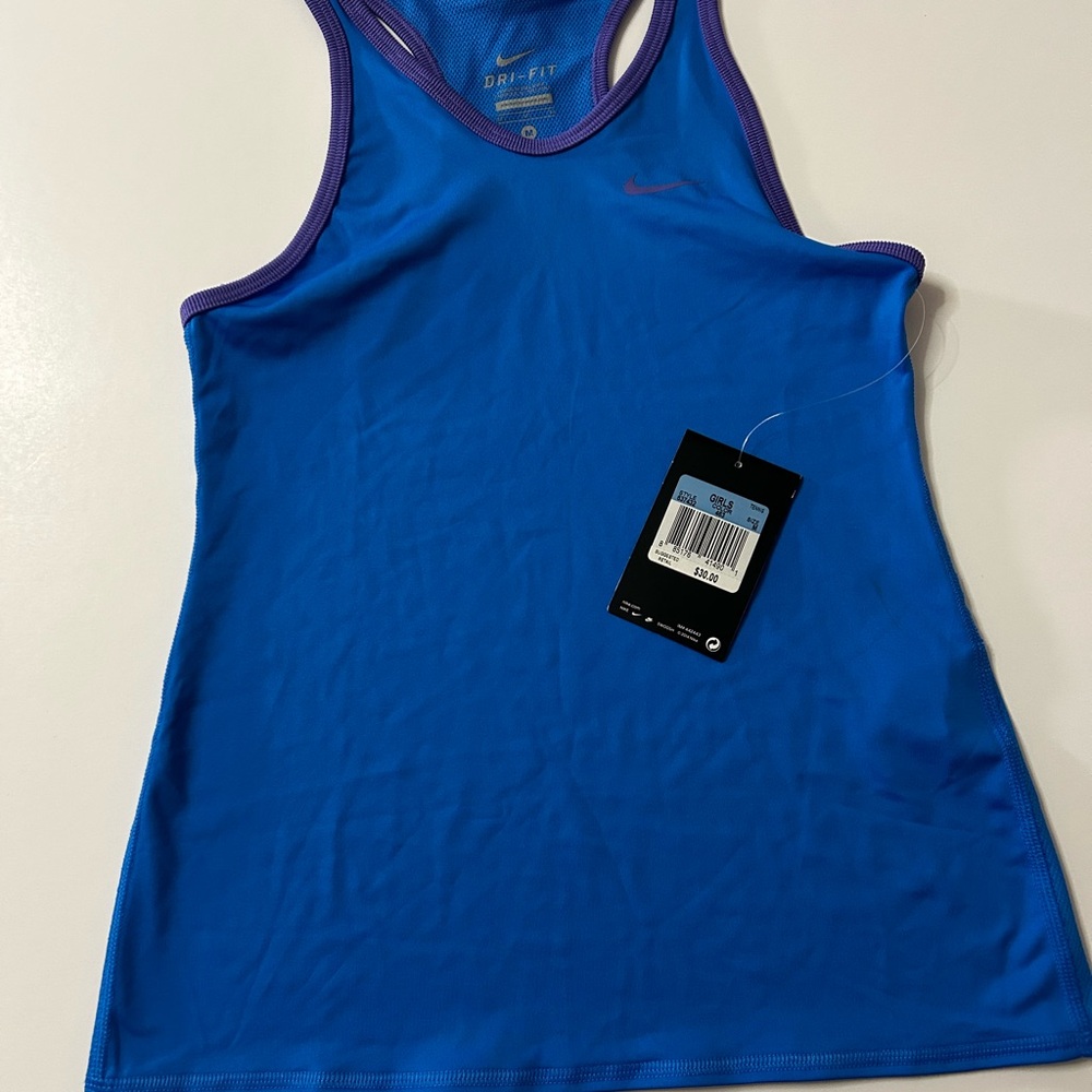 Nike Dri-FIT Blue and Purple Tank